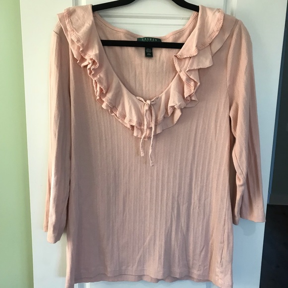 Lauren Ralph Lauren Tops - LAUREN Ralph Lauren 3/4 sleeve w ruffle collar